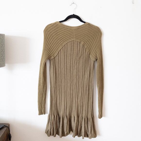 Free People Ribs and Ruffles Sweater Tunic - Picture 3 of 4